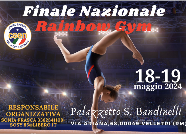 Finale ginnastica artistica rainbow gym csen