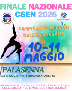 Finale Rainbow ginnastica artistica csen